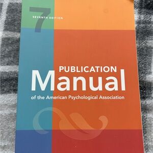 Publication Manual of the American psychological association
7th edition
